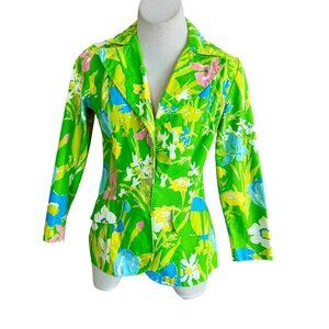 1970s Floral Lightweight Blazer by BEELINE FASHIONS Unstructured